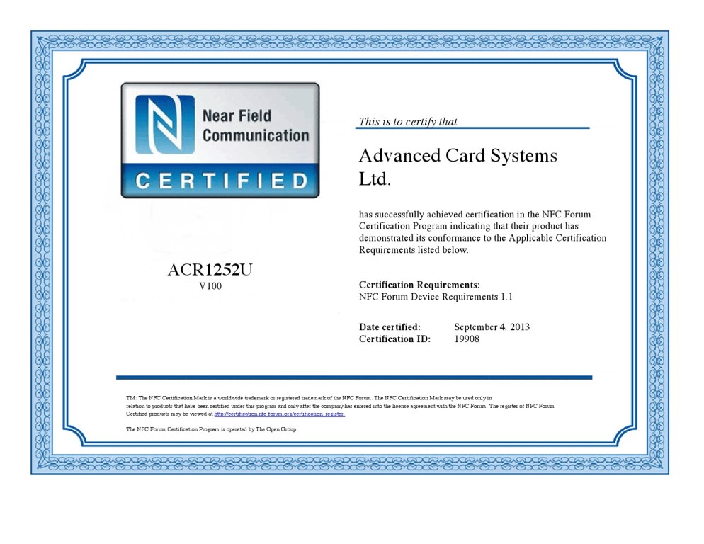 N Mark Certificate N Mark Certificate