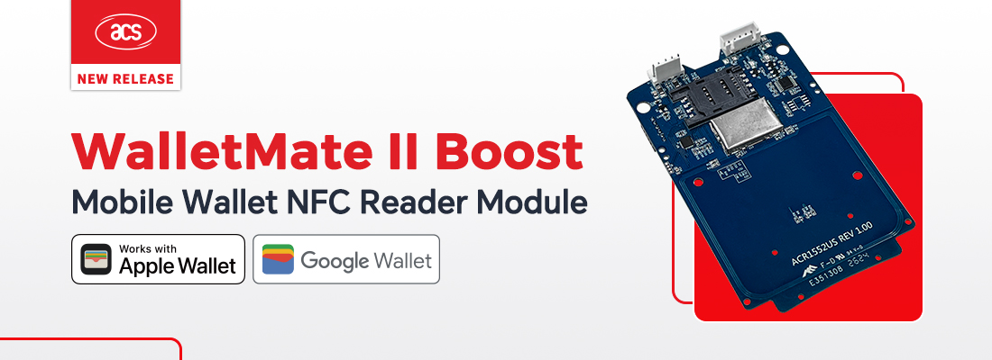 WalletMate II Boost モバイル・ウォレットNFCモジュ (Apple VASならびにGoogle Smart Tap認定済み)