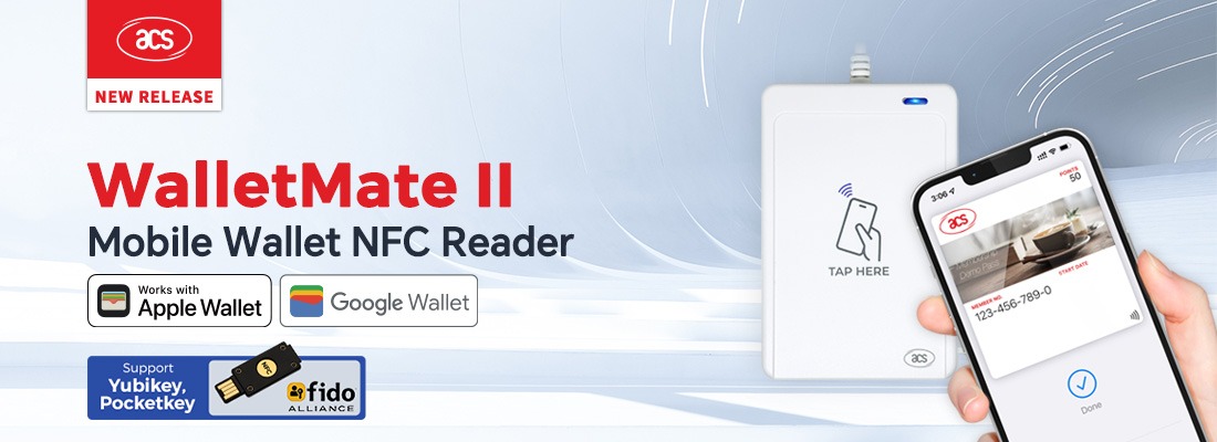WalletMate II 手机钱包 NFC 读写器 (Apple MFi 和 Google Smart Tap认证)
