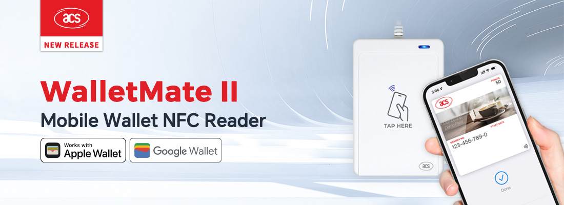 WalletMate II モバイルウォレット NFC リーダー (Apple MFi 認定｜Google Smart Tap 認定)